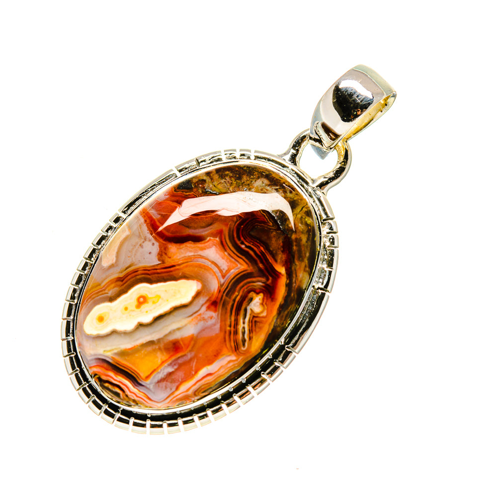 Crazy Lace Agate Pendants handcrafted by Ana Silver Co - PD754658