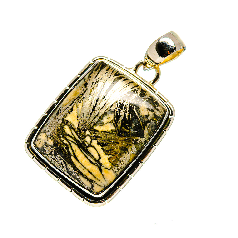 Pyrite Agate Pendants handcrafted by Ana Silver Co - PD754660