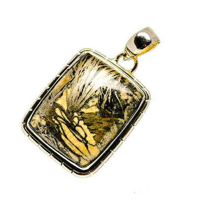 Pyrite Agate Pendants handcrafted by Ana Silver Co - PD754660