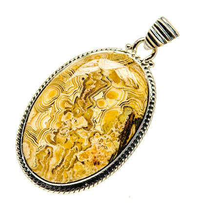 Laguna Lace Agate Pendants handcrafted by Ana Silver Co - PD754666
