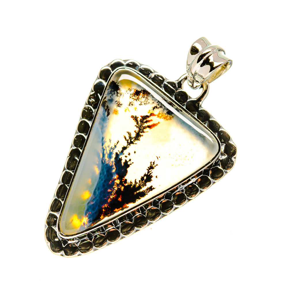 Scenic Dendritic Agate Pendants handcrafted by Ana Silver Co - PD754669
