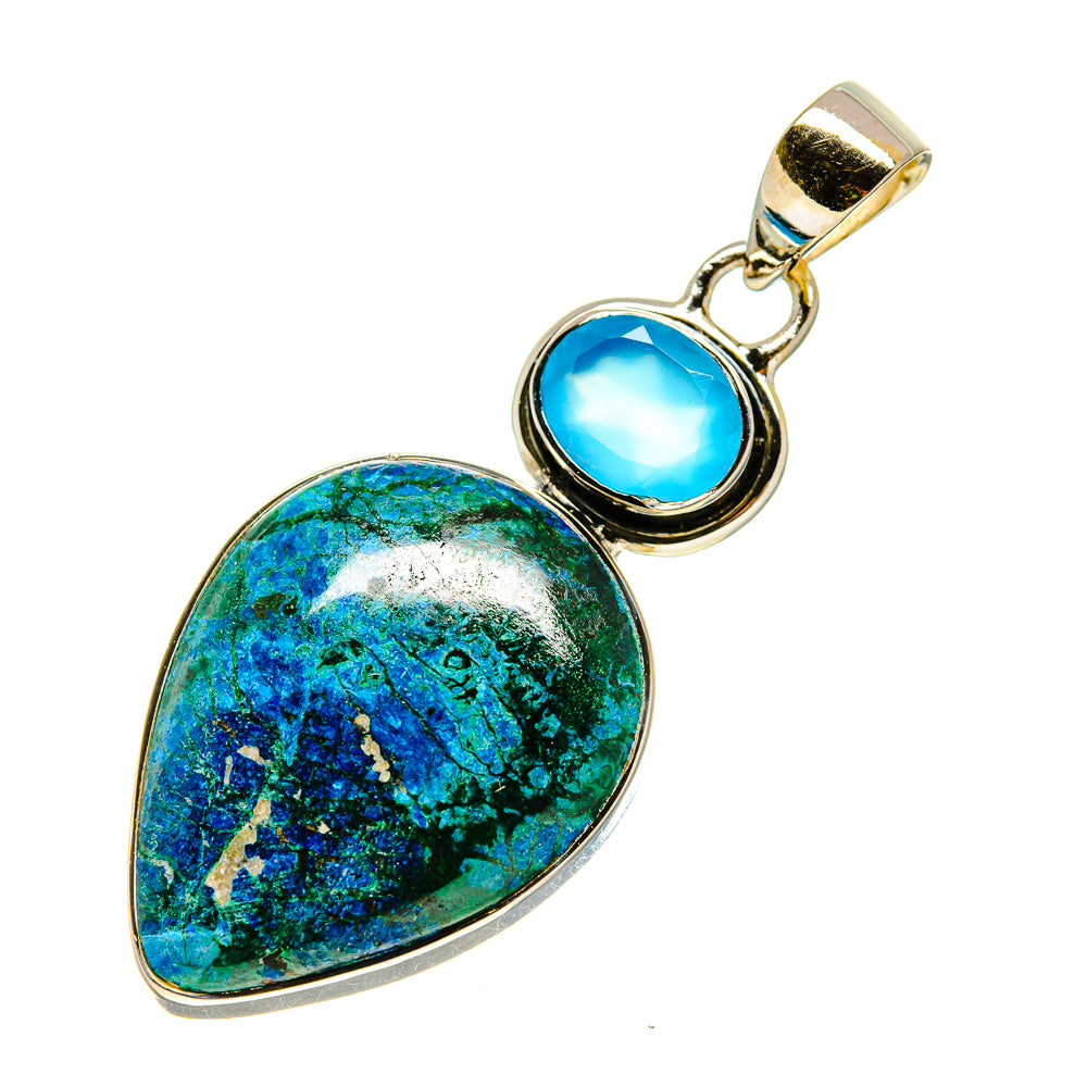Chrysocolla Pendants handcrafted by Ana Silver Co - PD754673