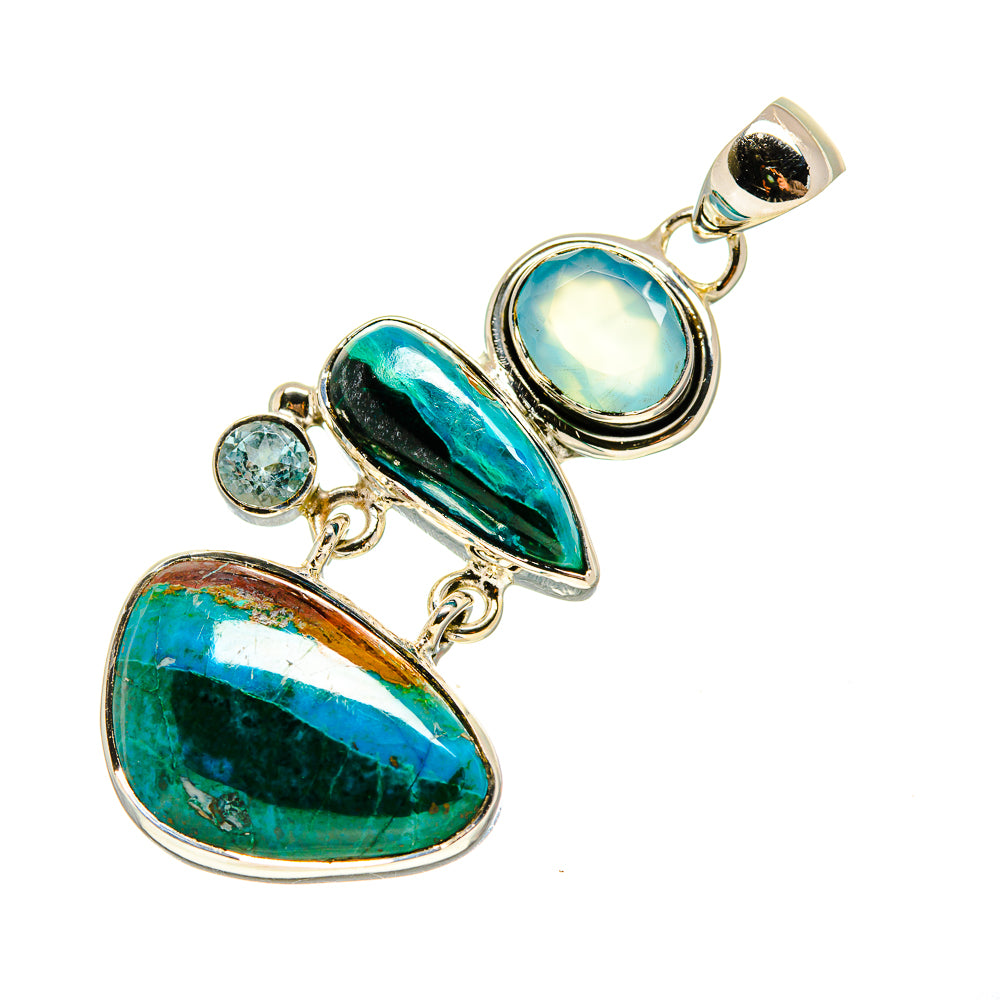 Chrysocolla Pendants handcrafted by Ana Silver Co - PD754680