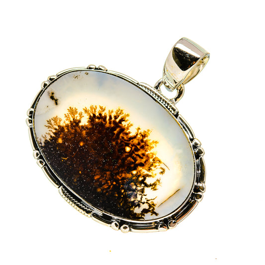 Scenic Dendritic Agate Pendants handcrafted by Ana Silver Co - PD754684