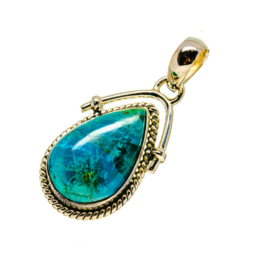 Chrysocolla Pendants handcrafted by Ana Silver Co - PD754696
