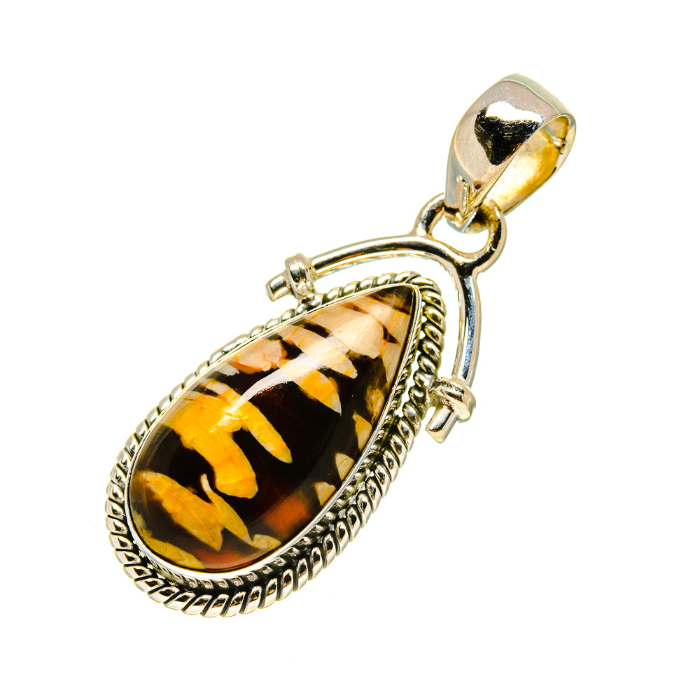 Peanut Wood Jasper Pendants handcrafted by Ana Silver Co - PD754706