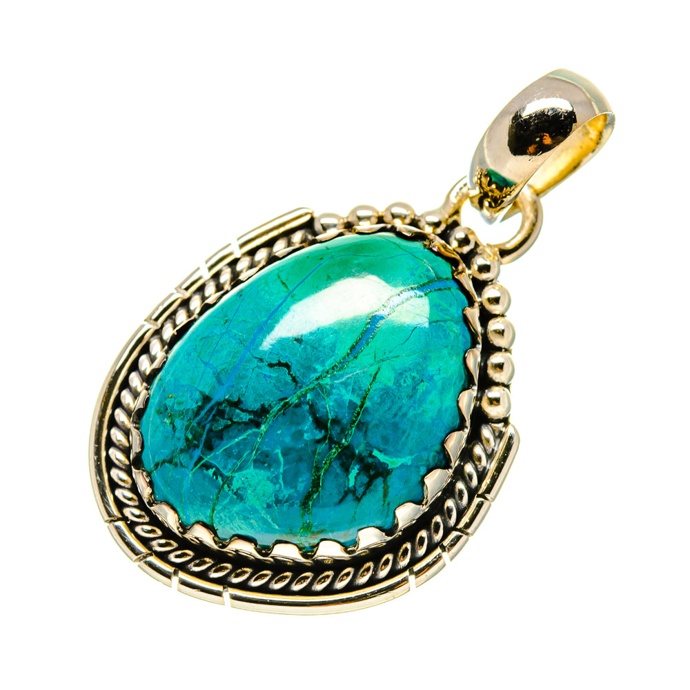 Chrysocolla Pendants handcrafted by Ana Silver Co - PD754712