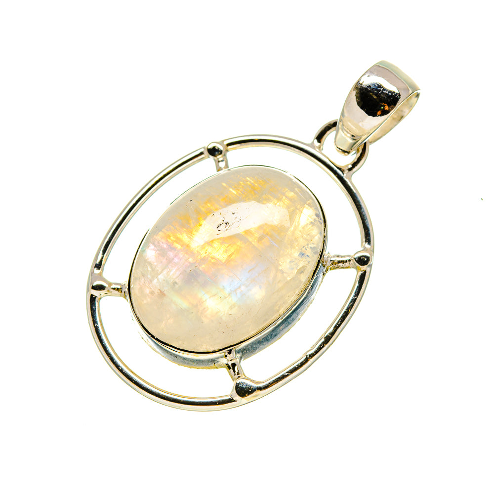 Rainbow Moonstone Pendants handcrafted by Ana Silver Co - PD754734