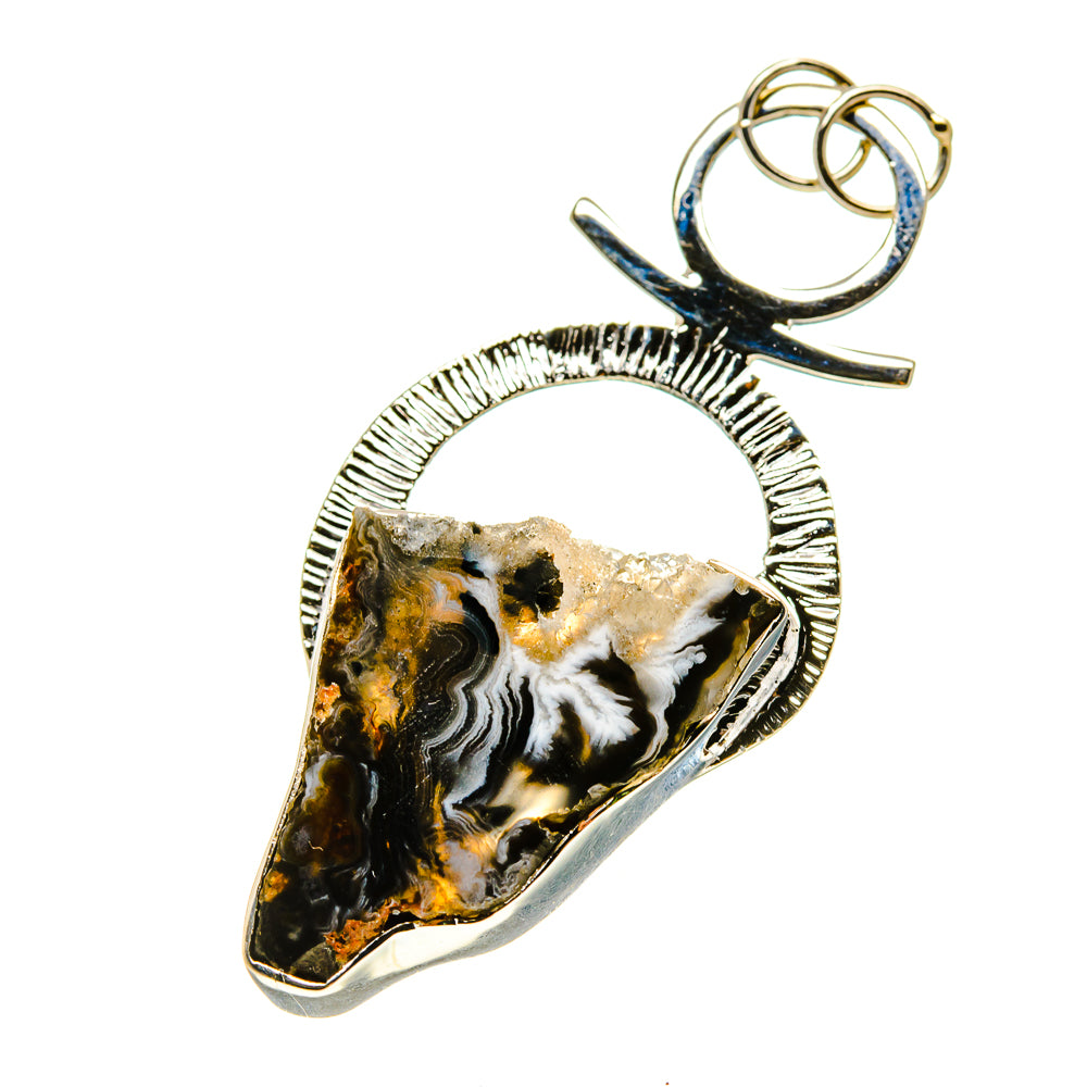 Coconut Geode Slice Pendants handcrafted by Ana Silver Co - PD754744