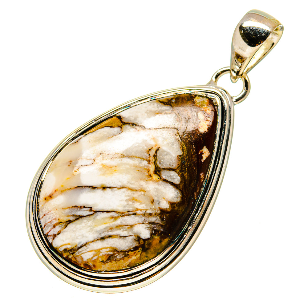 Peanut Wood Jasper Pendants handcrafted by Ana Silver Co - PD754745