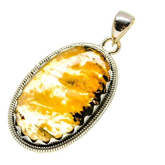 Plume Agate Pendants handcrafted by Ana Silver Co - PD754747