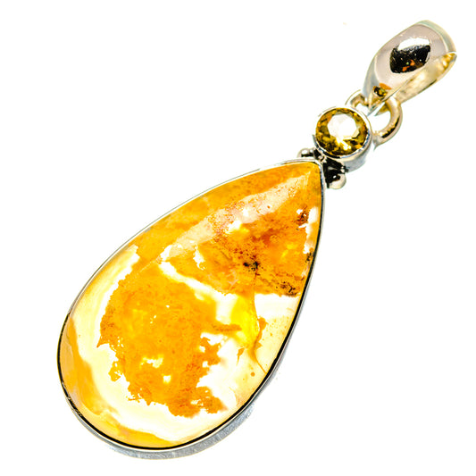 Plume Agate Pendants handcrafted by Ana Silver Co - PD754766