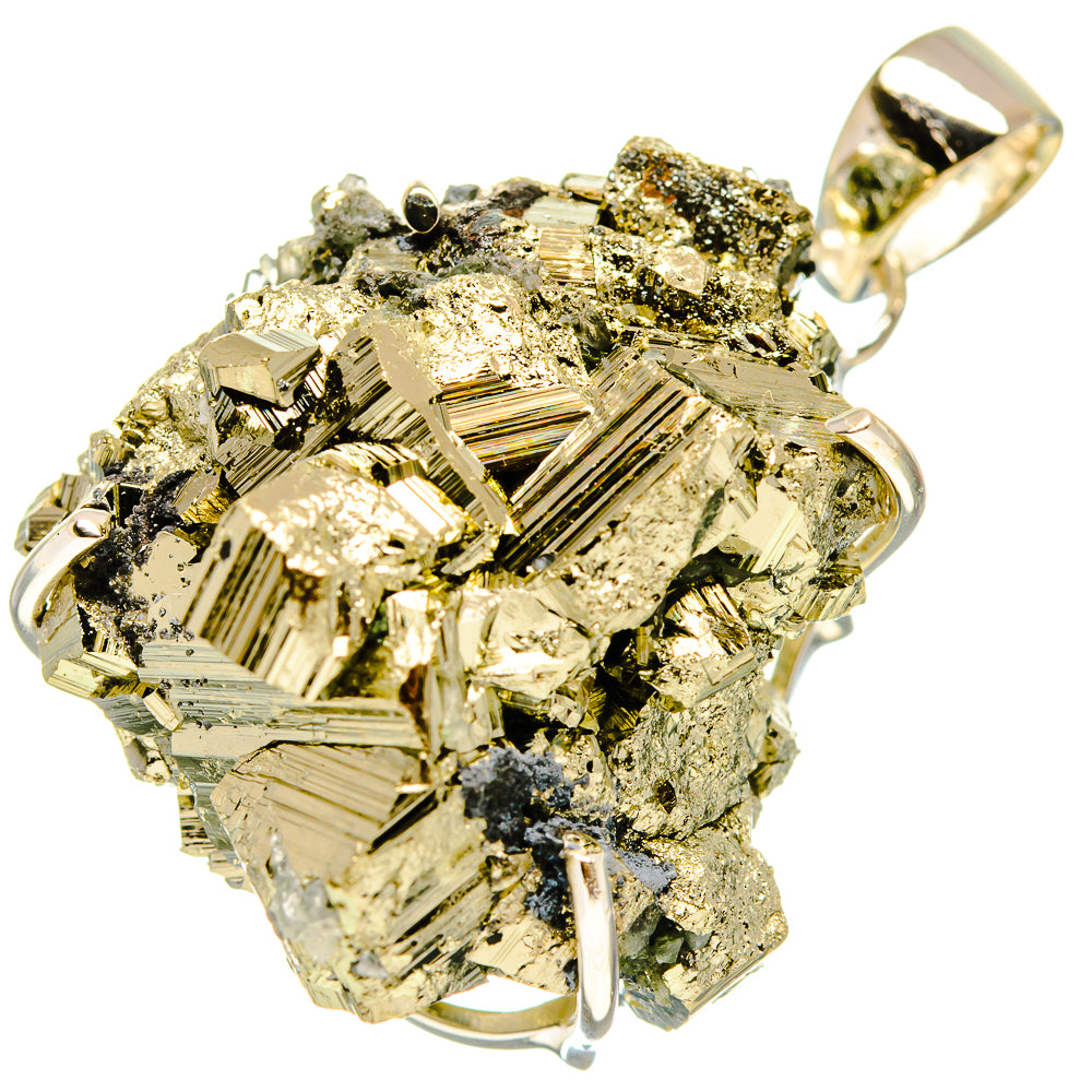 Pyrite Crystal Pendants handcrafted by Ana Silver Co - PD754777