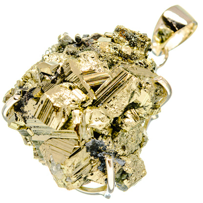 Pyrite Crystal Pendants handcrafted by Ana Silver Co - PD754777