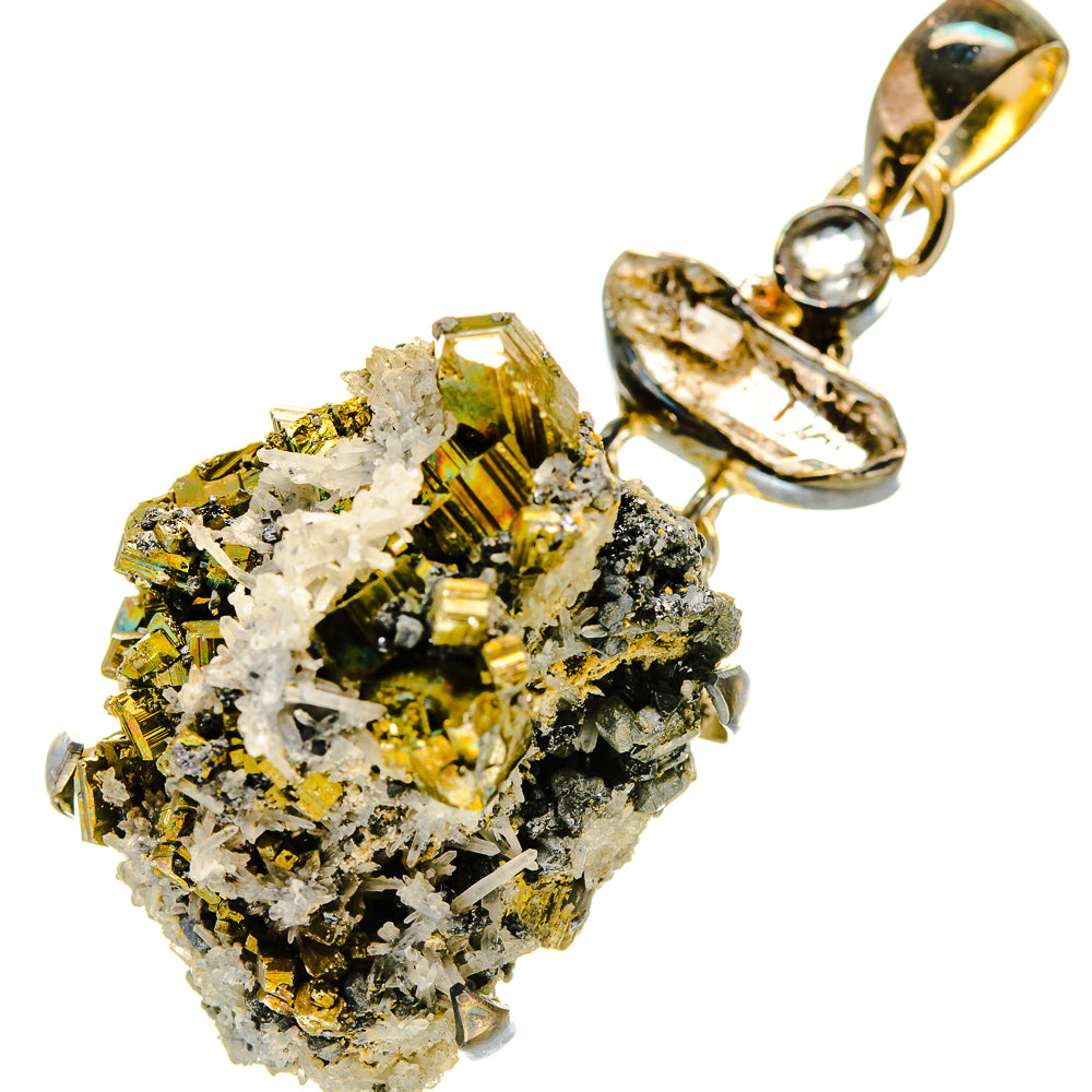 Pyrite Crystal Pendants handcrafted by Ana Silver Co - PD754779
