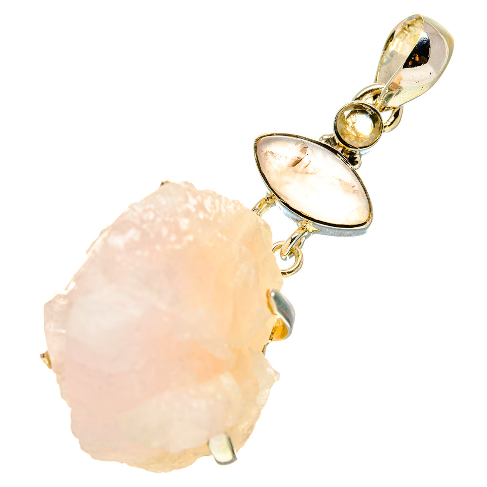Rose Quartz Pendants handcrafted by Ana Silver Co - PD754789