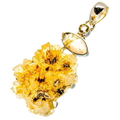Citrine Crystal Pendants handcrafted by Ana Silver Co - PD754792