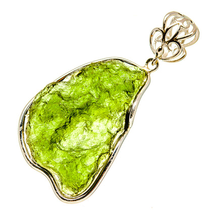 Czech Moldavite Pendants handcrafted by Ana Silver Co - PD754802