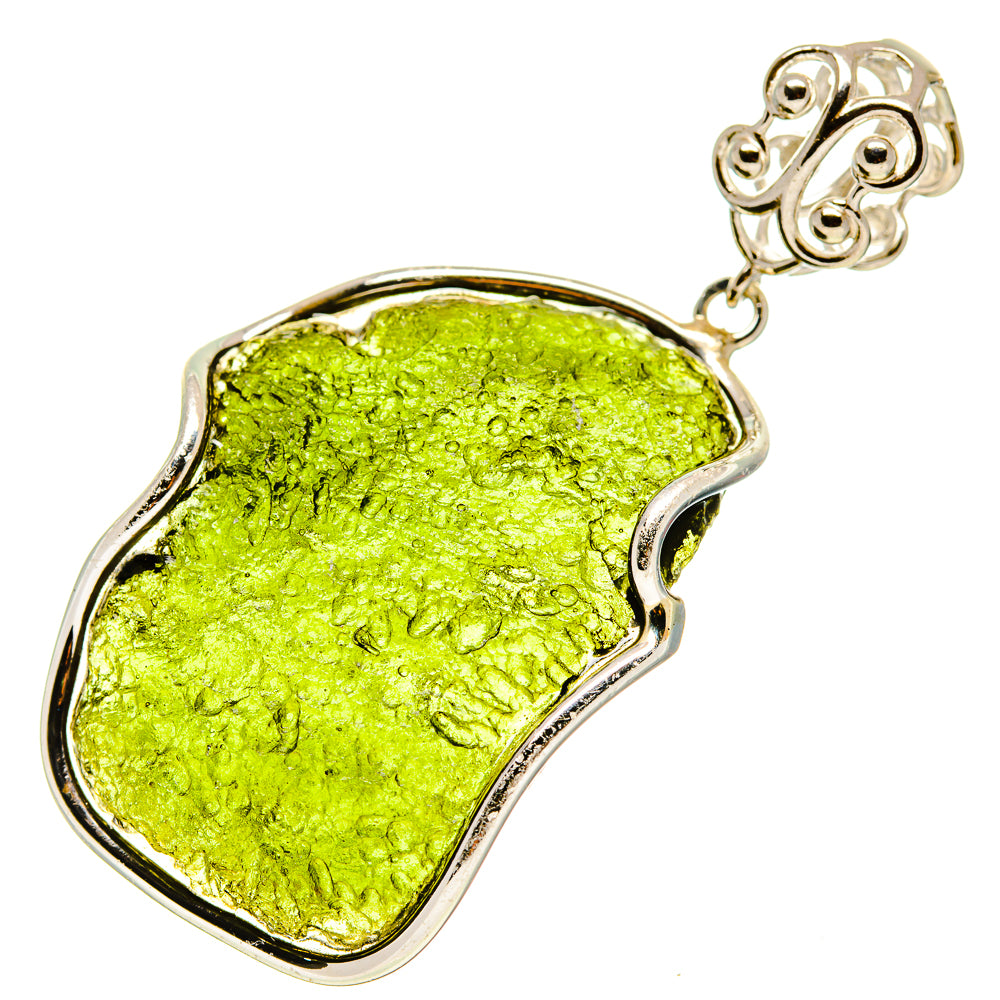 Czech Moldavite Pendants handcrafted by Ana Silver Co - PD754803