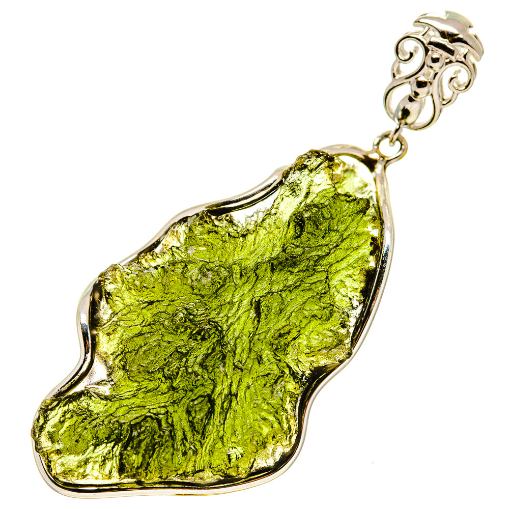 Czech Moldavite Pendants handcrafted by Ana Silver Co - PD754804