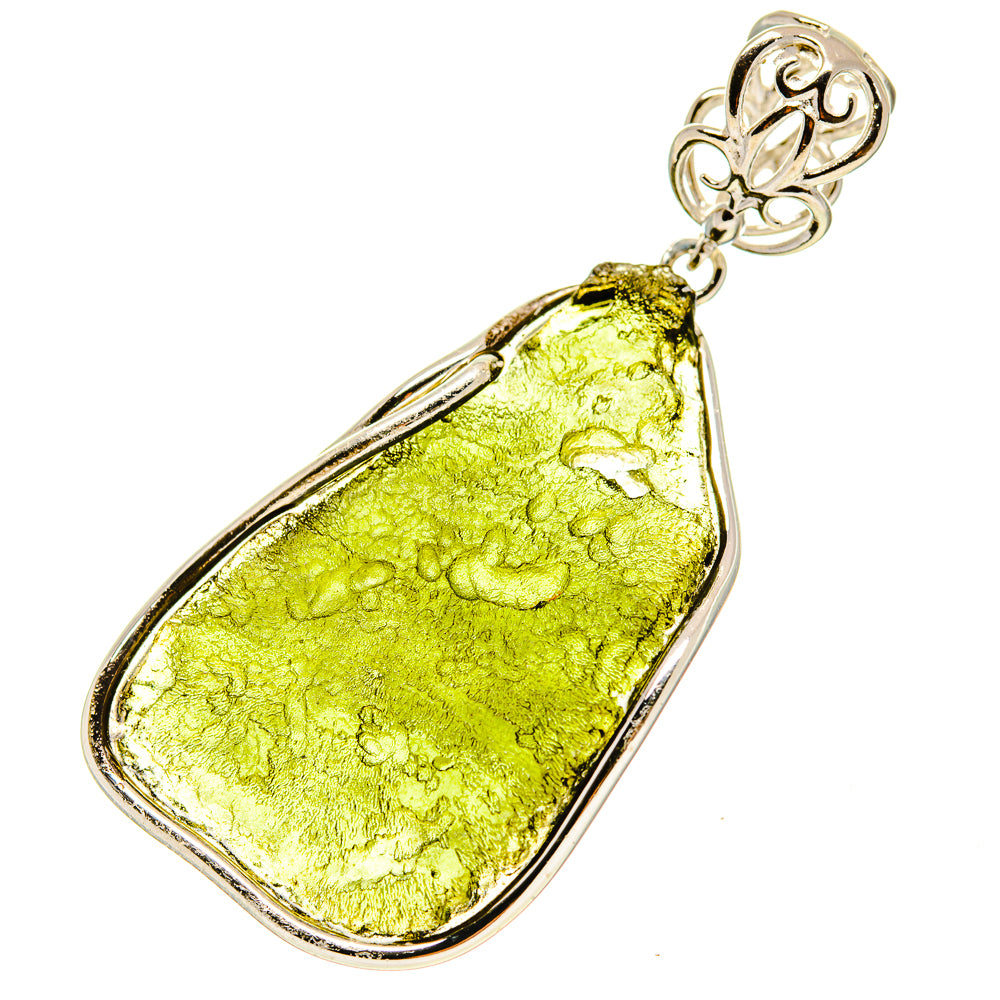 Czech Moldavite Pendants handcrafted by Ana Silver Co - PD754805