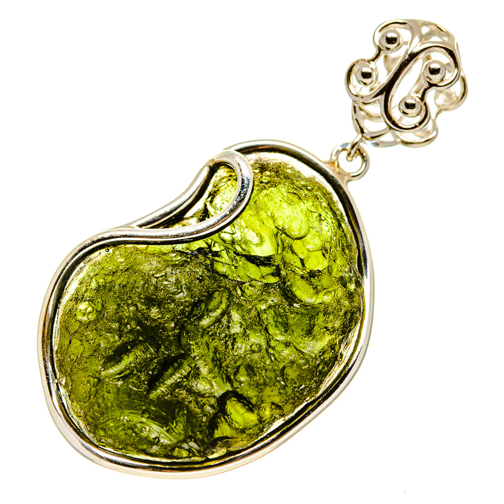 Czech Moldavite Pendants handcrafted by Ana Silver Co - PD754806