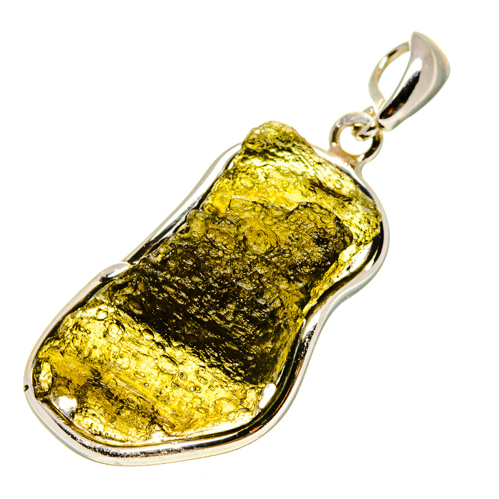 Czech Moldavite Pendants handcrafted by Ana Silver Co - PD754813