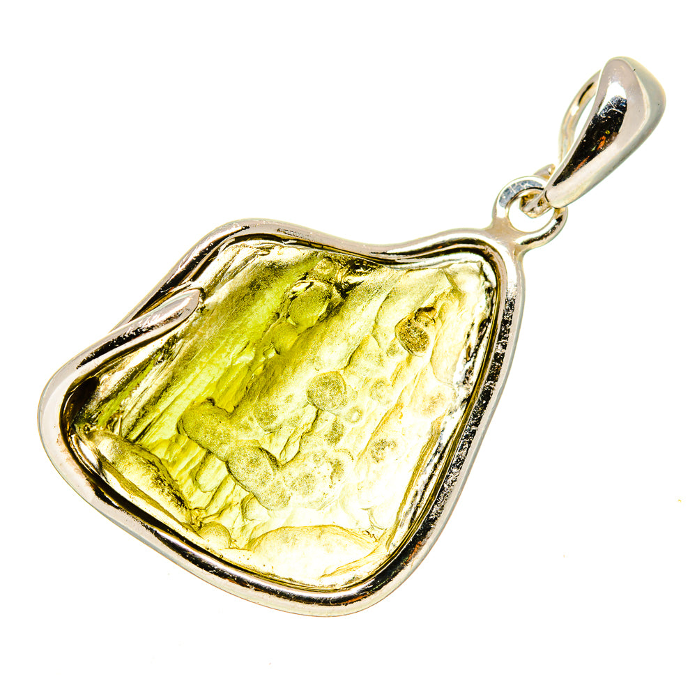 Czech Moldavite Pendants handcrafted by Ana Silver Co - PD754825