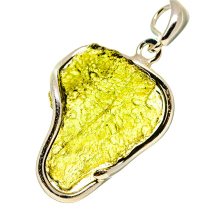Czech Moldavite Pendants handcrafted by Ana Silver Co - PD754845