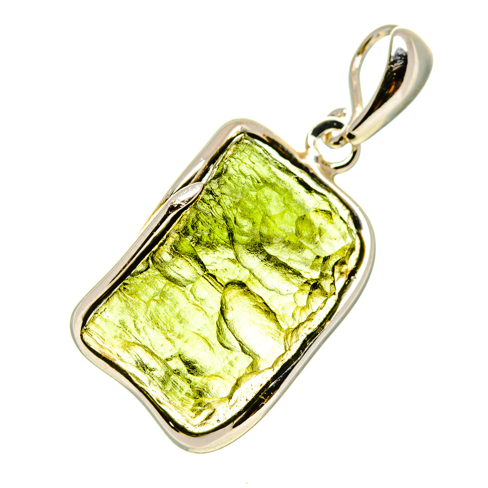 Czech Moldavite Pendants handcrafted by Ana Silver Co - PD754850