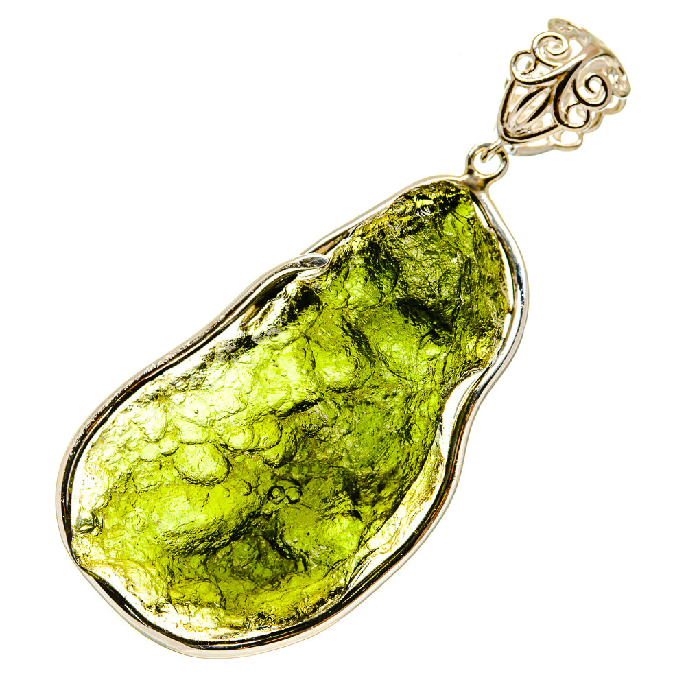 Czech Moldavite Pendants handcrafted by Ana Silver Co - PD754861