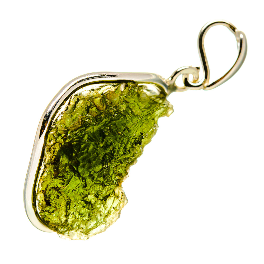 Czech Moldavite Pendants handcrafted by Ana Silver Co - PD754875