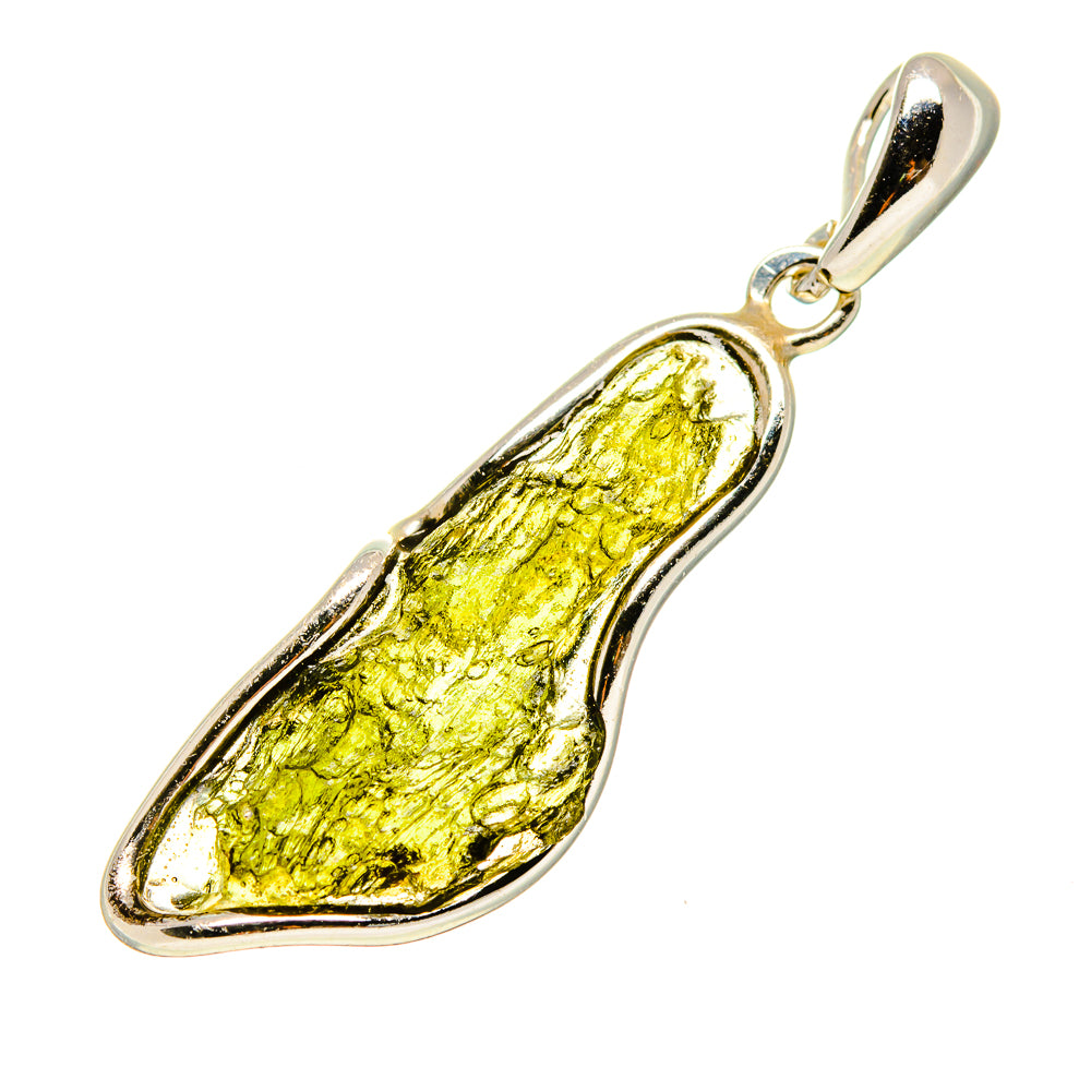 Czech Moldavite Pendants handcrafted by Ana Silver Co - PD754881