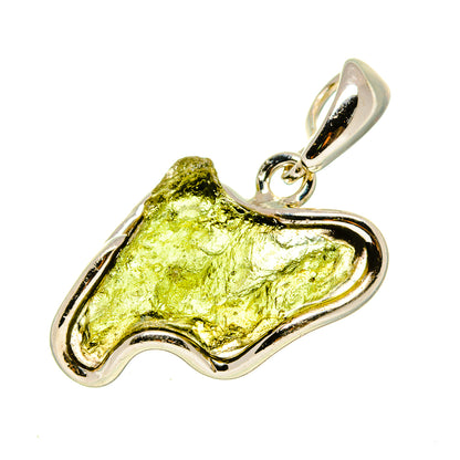 Czech Moldavite Pendants handcrafted by Ana Silver Co - PD754885