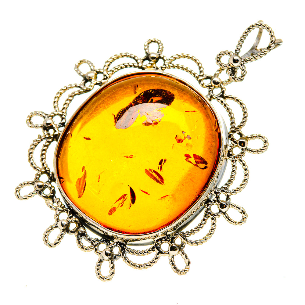 Baltic Amber Pendants handcrafted by Ana Silver Co - PD754978