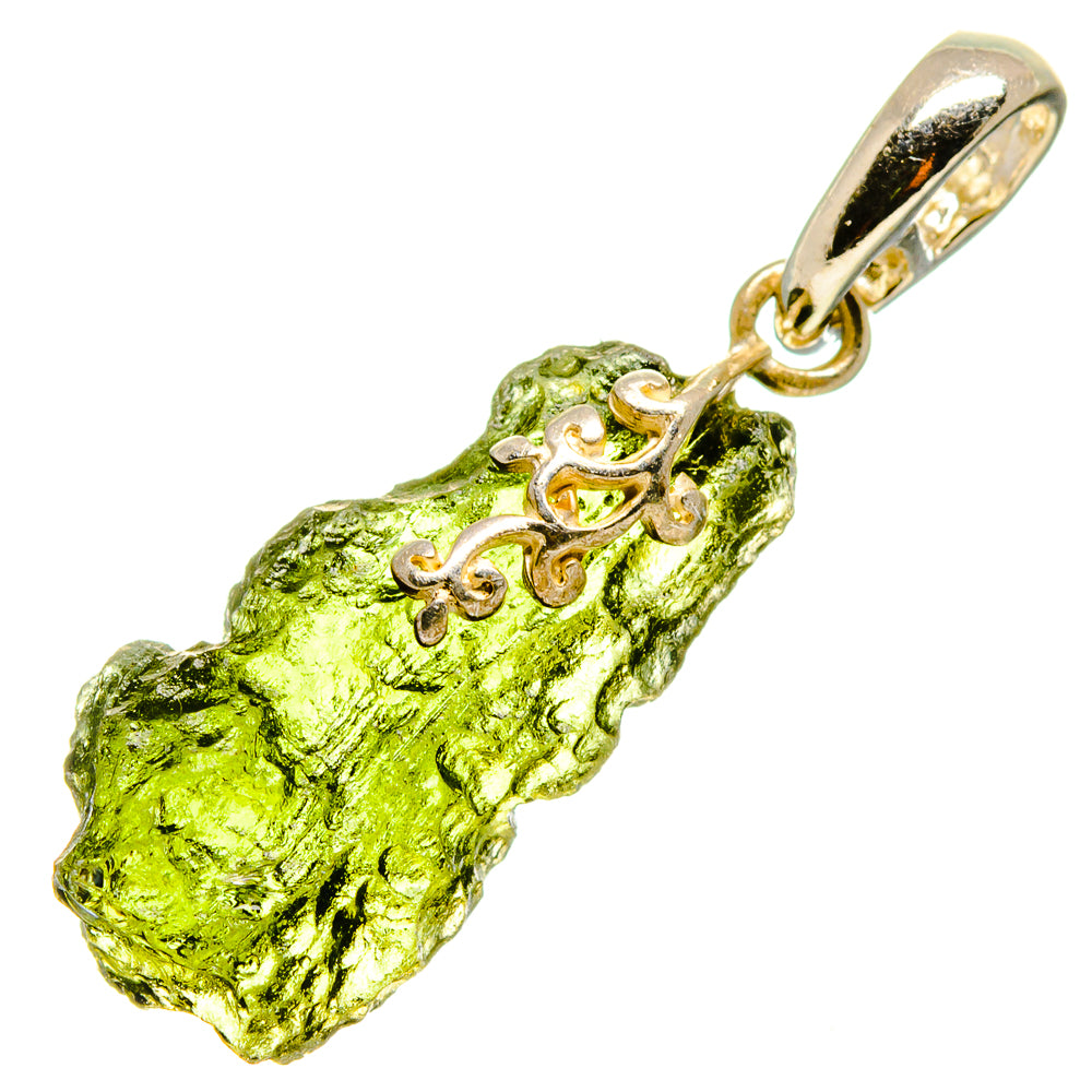 Czech Moldavite Pendants handcrafted by Ana Silver Co - PD755009