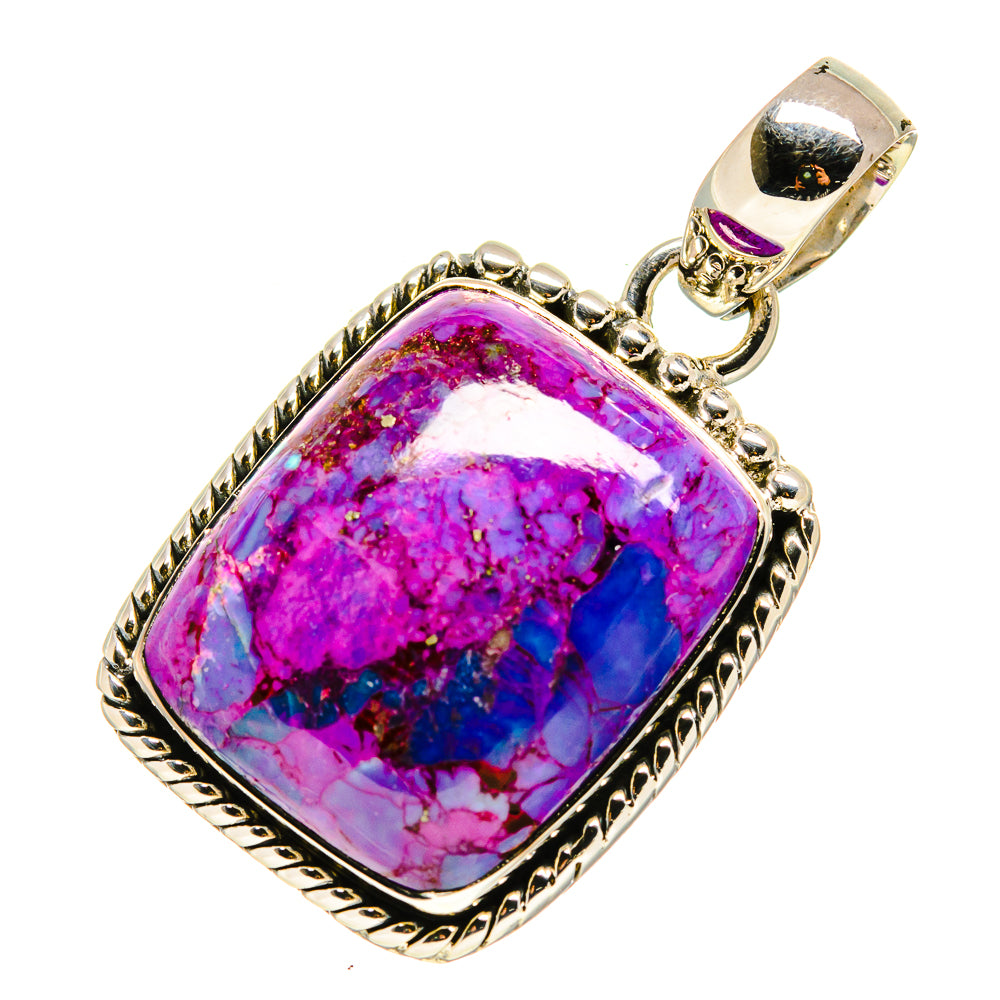 Purple Copper Composite Turquoise Pendants handcrafted by Ana Silver Co - PD755018