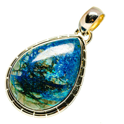 Chrysocolla In Quartz Pendants handcrafted by Ana Silver Co - PD755027