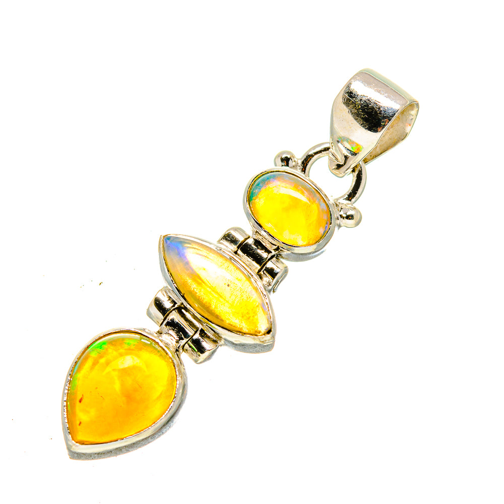Ethiopian Opal Pendants handcrafted by Ana Silver Co - PD755038