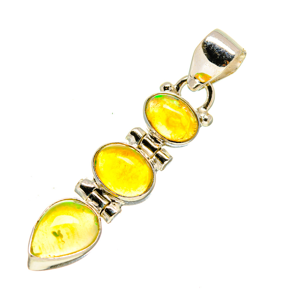 Ethiopian Opal Pendants handcrafted by Ana Silver Co - PD755041