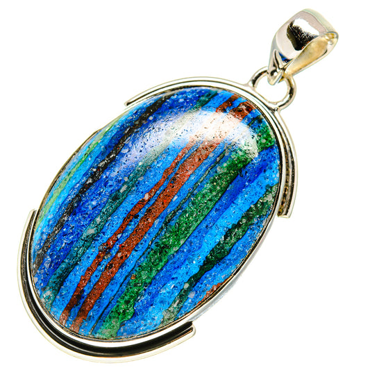 Rainbow Calsilica Pendants handcrafted by Ana Silver Co - PD755057