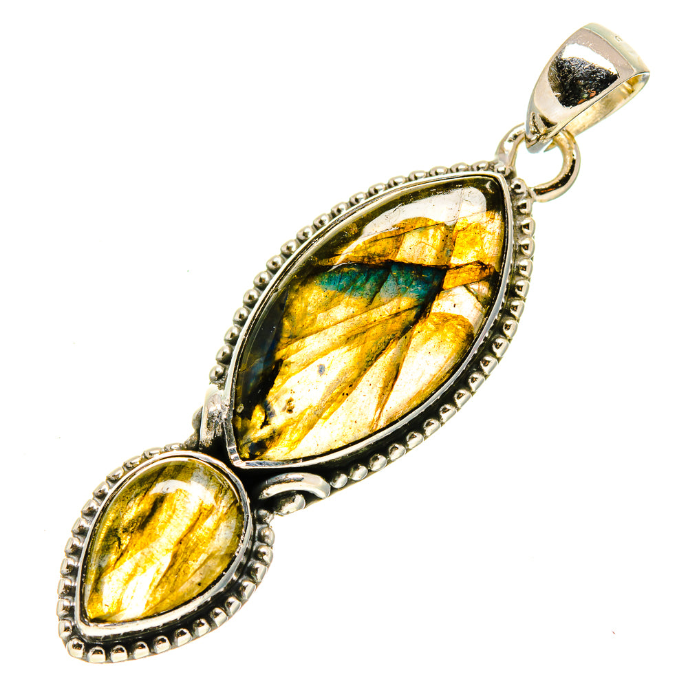 Labradorite Pendants handcrafted by Ana Silver Co - PD755068
