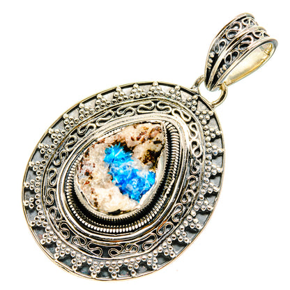 Cavansite Crystal Pendants handcrafted by Ana Silver Co - PD755071