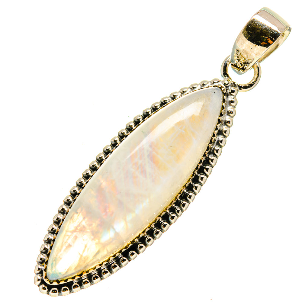 Rainbow Moonstone Pendants handcrafted by Ana Silver Co - PD755072