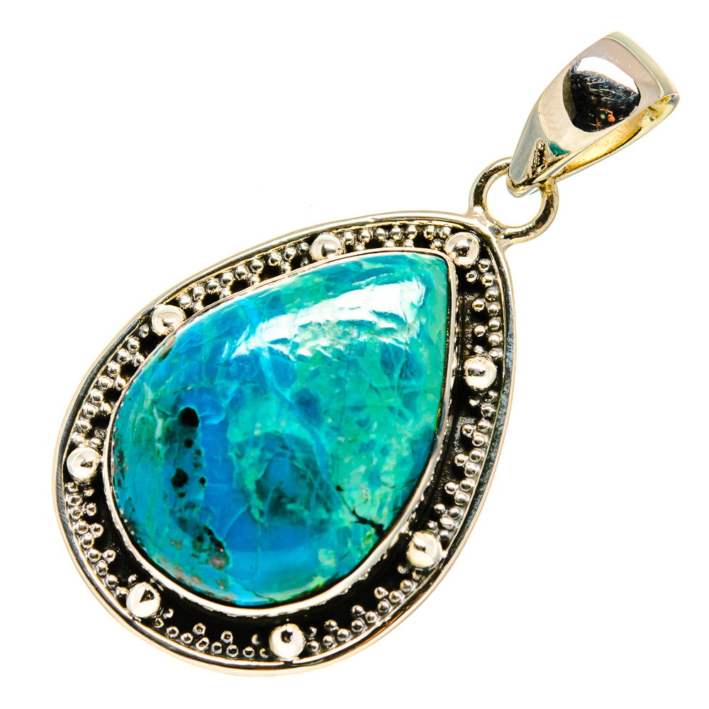 Chrysocolla Pendants handcrafted by Ana Silver Co - PD755085