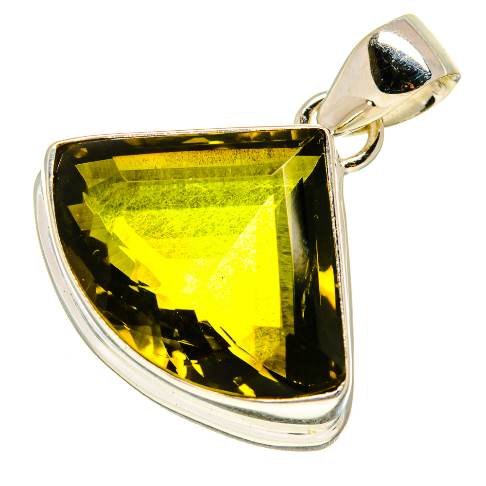 Olive Quartz Pendants handcrafted by Ana Silver Co - PD755096