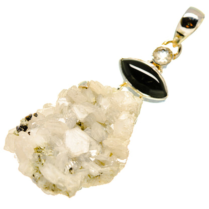 Rainbow Moonstone Crystal Pendants handcrafted by Ana Silver Co - PD755108