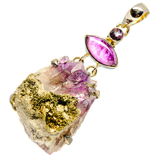 Amethyst Stalactite Pendants handcrafted by Ana Silver Co - PD755115