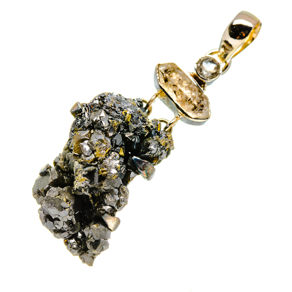 Hematite Crystal Pendants handcrafted by Ana Silver Co - PD755119