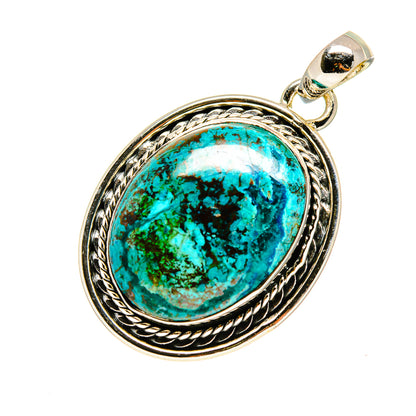 Chrysocolla Pendants handcrafted by Ana Silver Co - PD755126